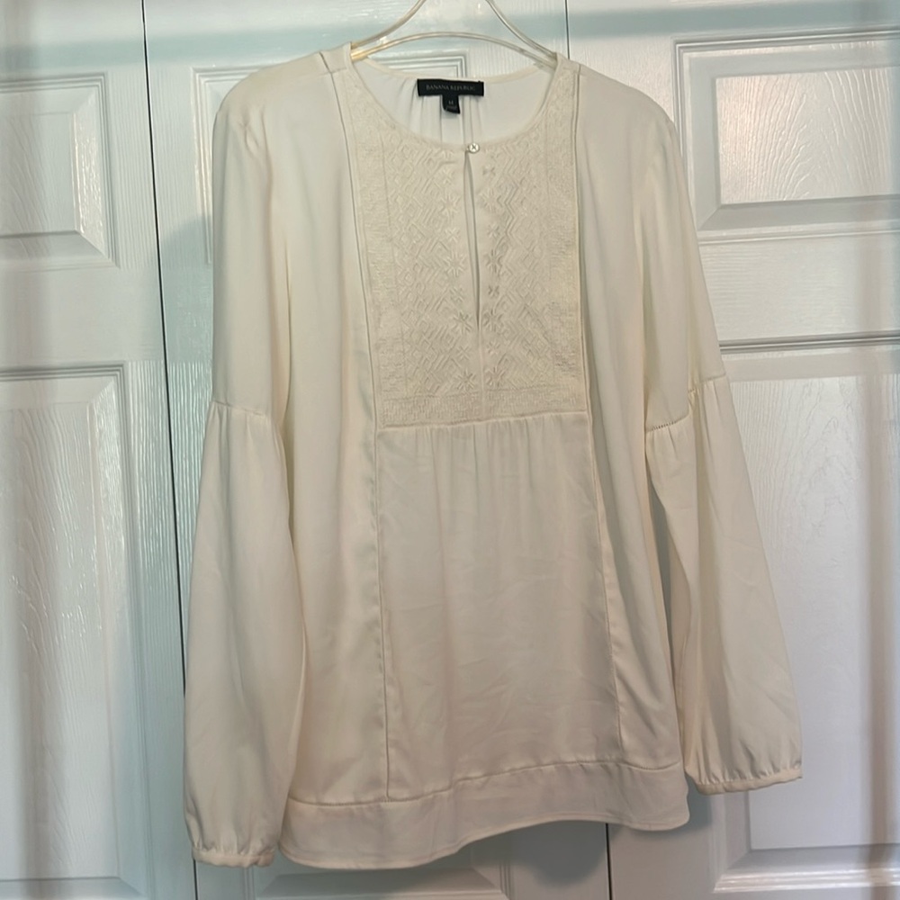 Cream Banana Republic Top